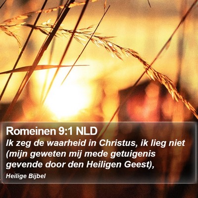 Romeinen 9:1 NLD Bible Verse Image