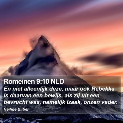 Romeinen 9:10 NLD Bible Verse Image