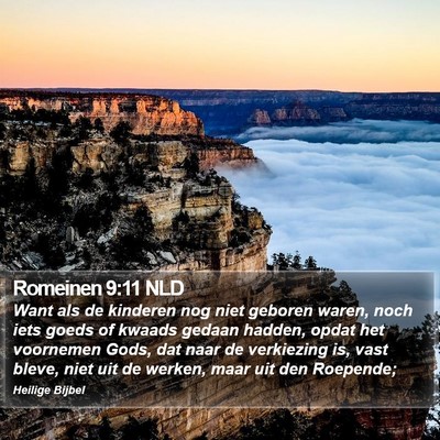 Romeinen 9:11 NLD Bible Verse Image