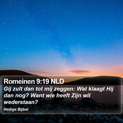 Romeinen 9:19 NLD Bible Verse Image