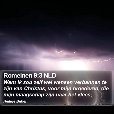 Romeinen 9:3 NLD Bible Verse Image