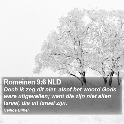 Romeinen 9:6 NLD Bible Verse Image
