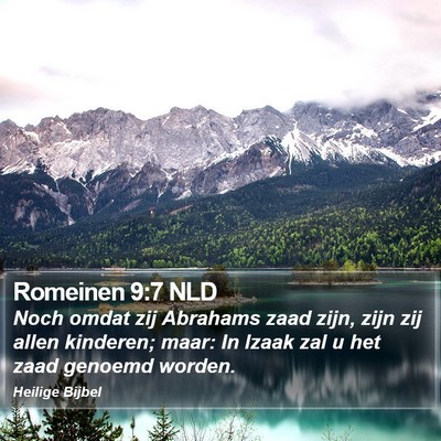 Romeinen 9:7 NLD Bible Verse Image
