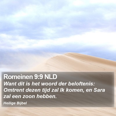 Romeinen 9:9 NLD Bible Verse Image