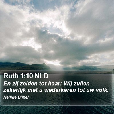 Ruth 1:10 NLD Bible Verse Image