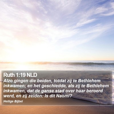 Ruth 1:19 NLD Bible Verse Image