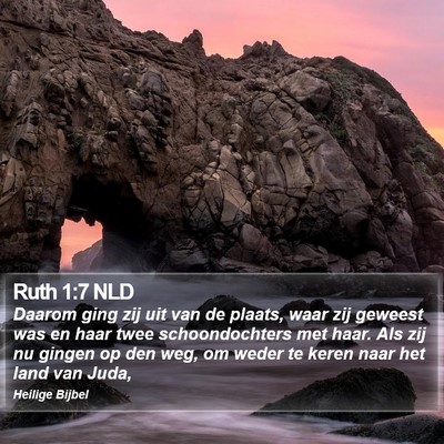 Ruth 1:7 NLD Bible Verse Image