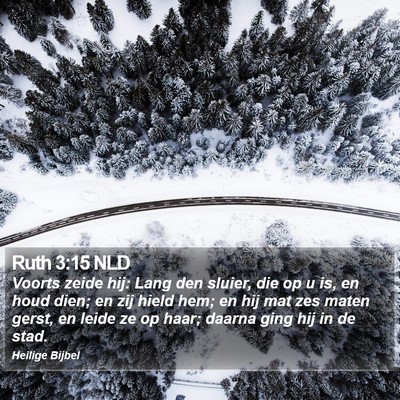 Ruth 3:15 NLD Bible Verse Image