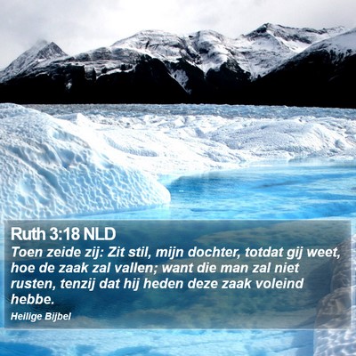 Ruth 3:18 NLD Bible Verse Image