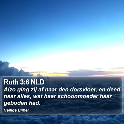 Ruth 3:6 NLD Bible Verse Image