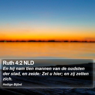 Ruth 4:2 NLD Bible Verse Image