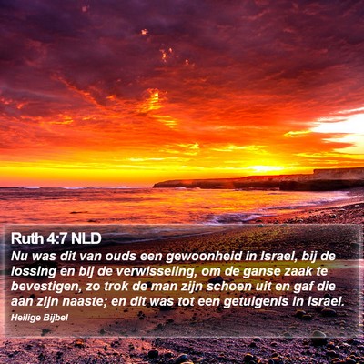Ruth 4:7 NLD Bible Verse Image