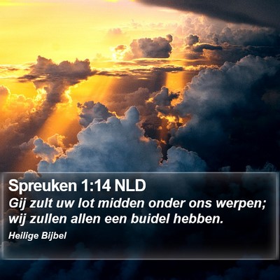 Spreuken 1:14 NLD Bible Verse Image