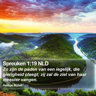 Spreuken 1:19 NLD Bible Verse Image