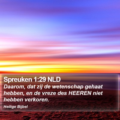 Spreuken 1:29 NLD Bible Verse Image