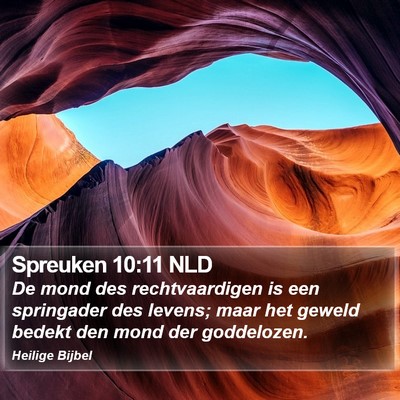 Spreuken 10:11 NLD Bible Verse Image