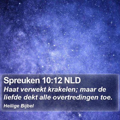 Spreuken 10:12 NLD Bible Verse Image