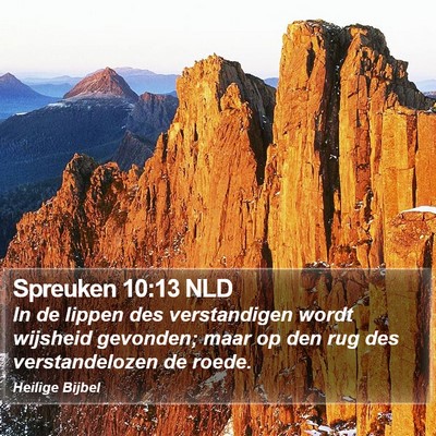Spreuken 10:13 NLD Bible Verse Image