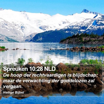 Spreuken 10:28 NLD Bible Verse Image