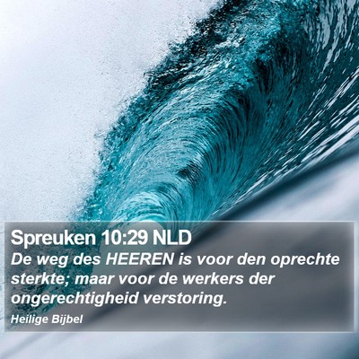 Spreuken 10:29 NLD Bible Verse Image