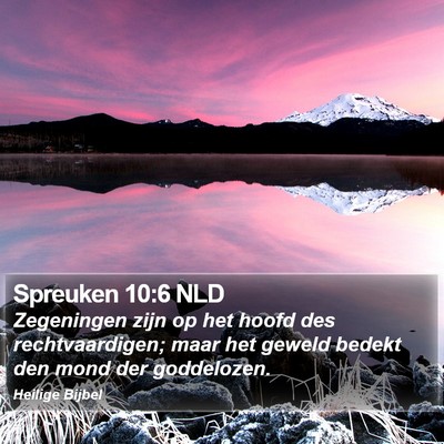 Spreuken 10:6 NLD Bible Verse Image