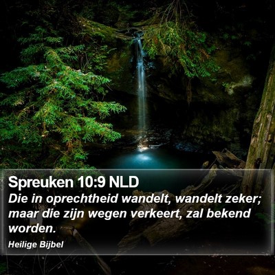 Spreuken 10:9 NLD Bible Verse Image