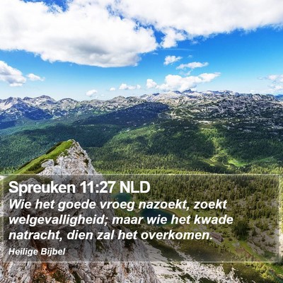 Spreuken 11:27 NLD Bible Verse Image