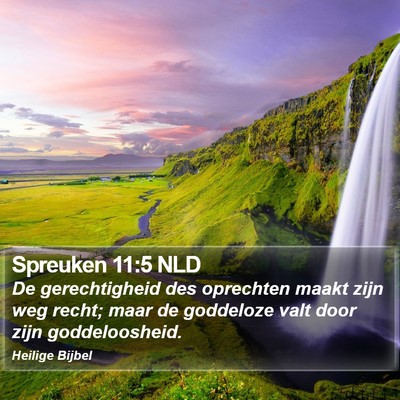 Spreuken 11:5 NLD Bible Verse Image