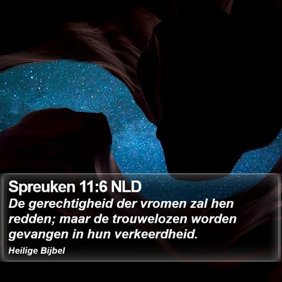 Spreuken 11:6 NLD Bible Verse Image