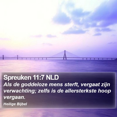 Spreuken 11:7 NLD Bible Verse Image