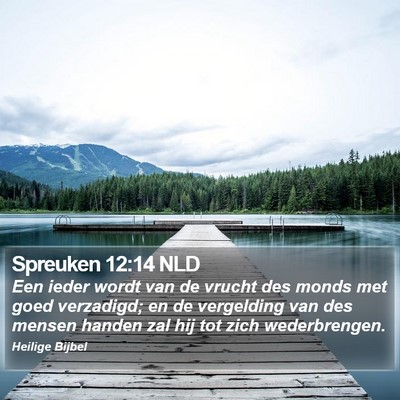 Spreuken 12:14 NLD Bible Verse Image