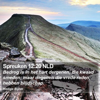 Spreuken 12:20 NLD Bible Verse Image