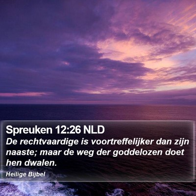 Spreuken 12:26 NLD Bible Verse Image