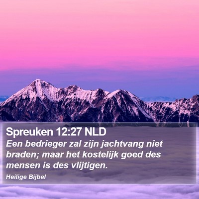 Spreuken 12:27 NLD Bible Verse Image