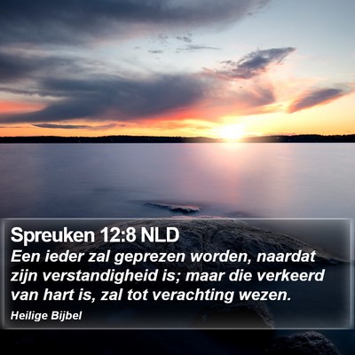 Spreuken 12:8 NLD Bible Verse Image