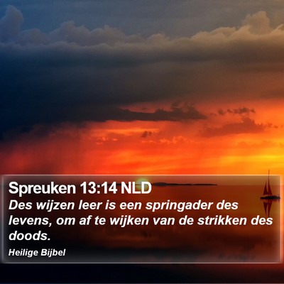 Spreuken 13:14 NLD Bible Verse Image