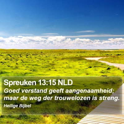 Spreuken 13:15 NLD Bible Verse Image