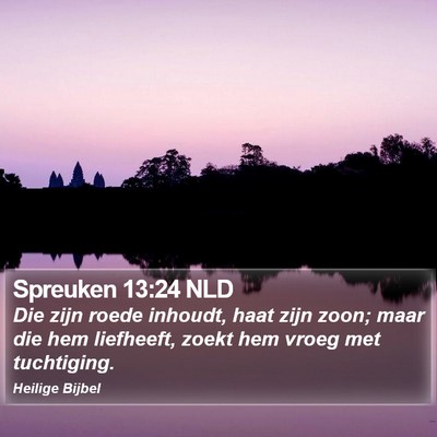 Spreuken 13:24 NLD Bible Verse Image