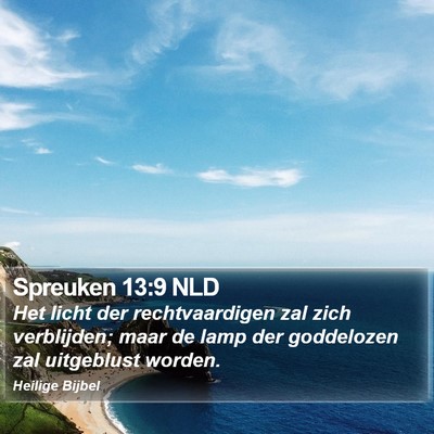 Spreuken 13:9 NLD Bible Verse Image