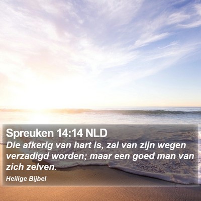 Spreuken 14:14 NLD Bible Verse Image