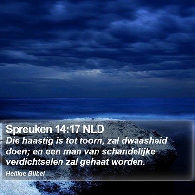 Spreuken 14:17 NLD Bible Verse Image