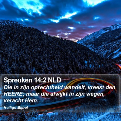 Spreuken 14:2 NLD Bible Verse Image