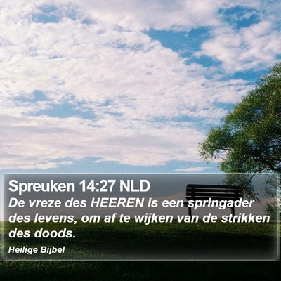 Spreuken 14:27 NLD Bible Verse Image