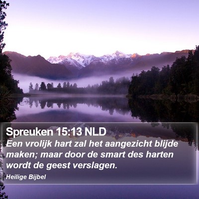 Spreuken 15:13 NLD Bible Verse Image