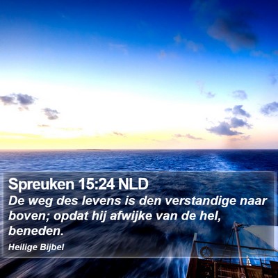 Spreuken 15:24 NLD Bible Verse Image