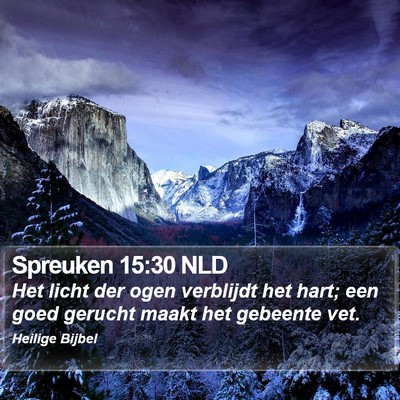 Spreuken 15:30 NLD Bible Verse Image