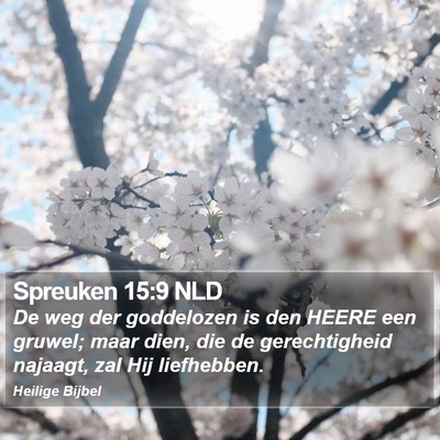 Spreuken 15:9 NLD Bible Verse Image