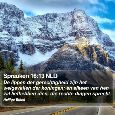 Spreuken 16:13 NLD Bible Verse Image