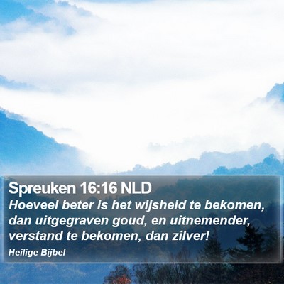 Spreuken 16:16 NLD Bible Verse Image