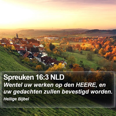 Spreuken 16:3 NLD Bible Verse Image